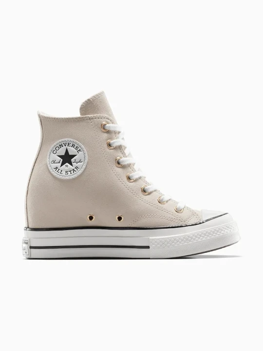 Zdjęcie produktu Converse trampki zamszowe Chuck 70 Wedge beżowy