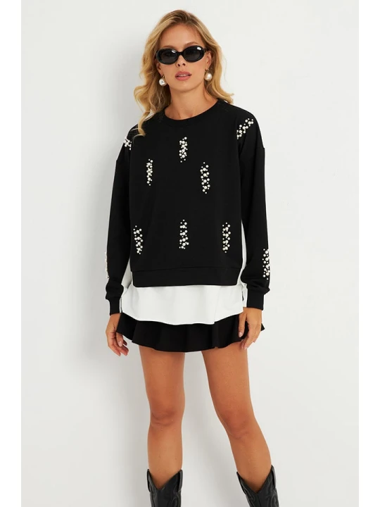 Zdjęcie produktu Cool and sexy Bluza w kolorze czarnym rozmiar: M