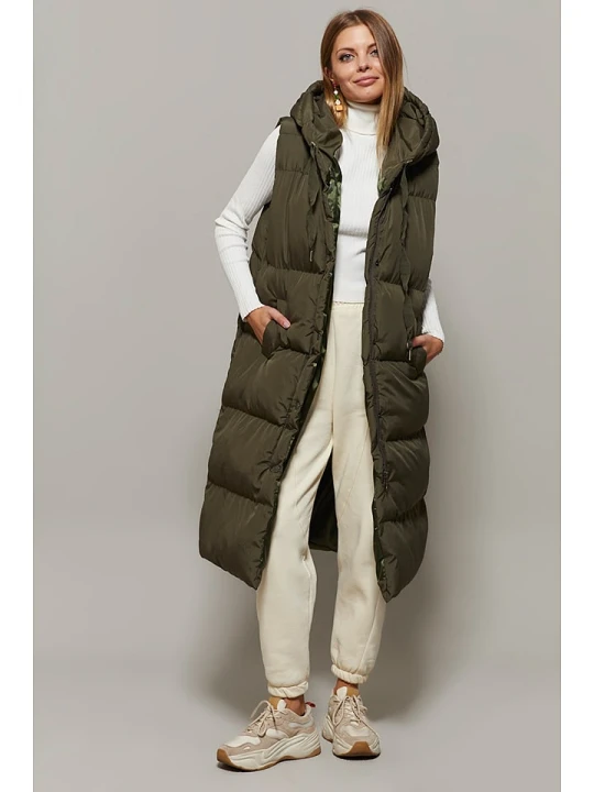 Zdjęcie produktu Cool and sexy Kamizelka pikowana w kolorze khaki rozmiar: M