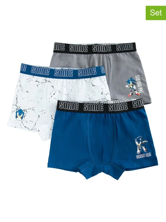 Zdjęcie produktu COOL CLUB Bokserki (3 pary) w kolorze szaro-granatowo-białym rozmiar: 170/176