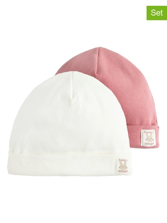 Zdjęcie produktu COOL CLUB Czapki (2 szt.) w kolorze jasnoróżowo-kremowym rozmiar: 36-38 cm