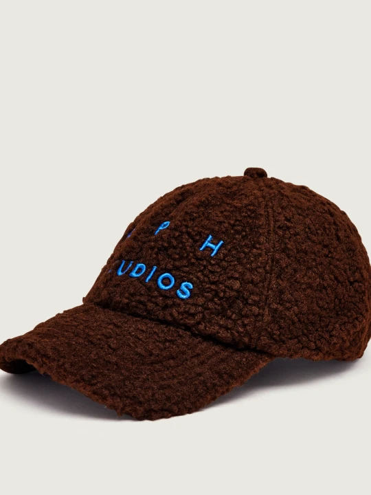 Zdjęcie produktu COPENHAGEN STUDIOS Bejsbolówka Teddy | shearling brązowy