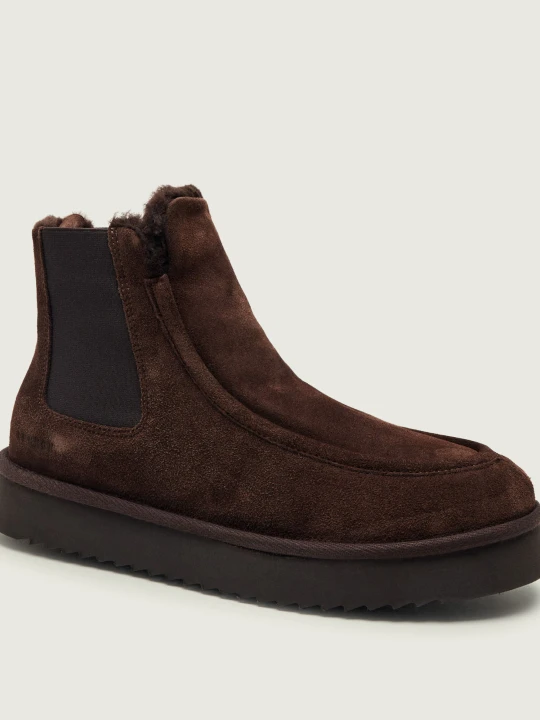 Zdjęcie produktu COPENHAGEN STUDIOS Śniegowce CPH267M | zamsz | shearling brązowy