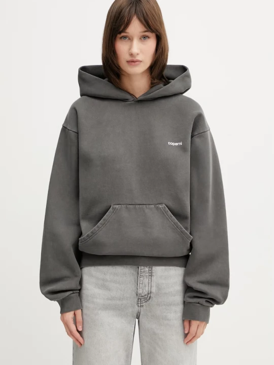 Zdjęcie produktu Coperni bluza z kapturem damska z bawełną Classic szary