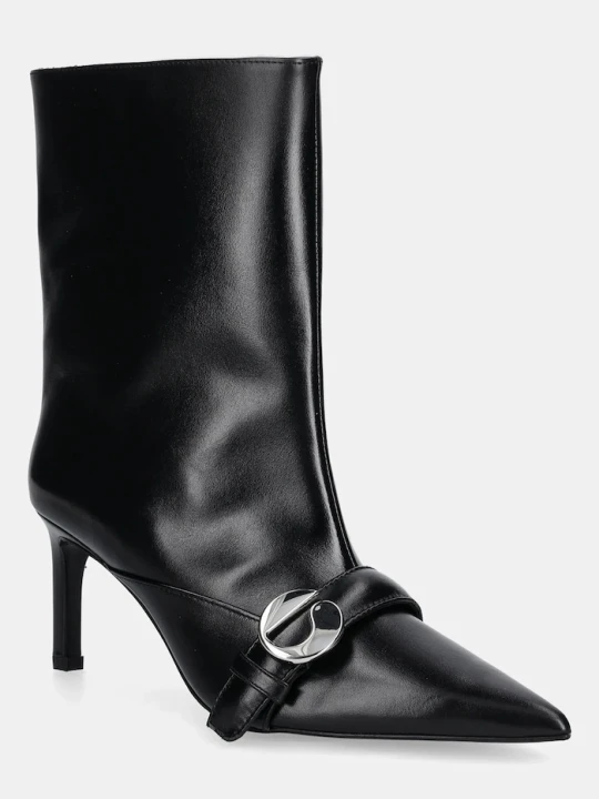 Zdjęcie produktu coperni botki skórzane Ankle Heeled Belt Boots czarny