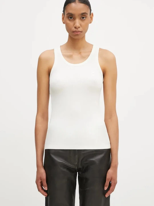 Zdjęcie produktu Coperni Rib Logo Tank Top z wiskozą damskie