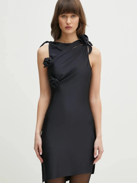 Zdjęcie produktu Coperni sukienka Asymmetric Flower czarny