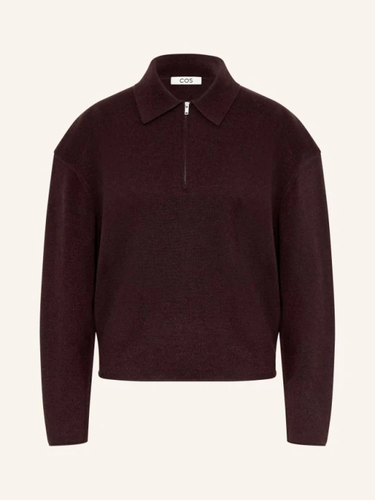 Zdjęcie produktu Cos Dzianinowa Koszulka Polo rot CIEMNOCZERWONY