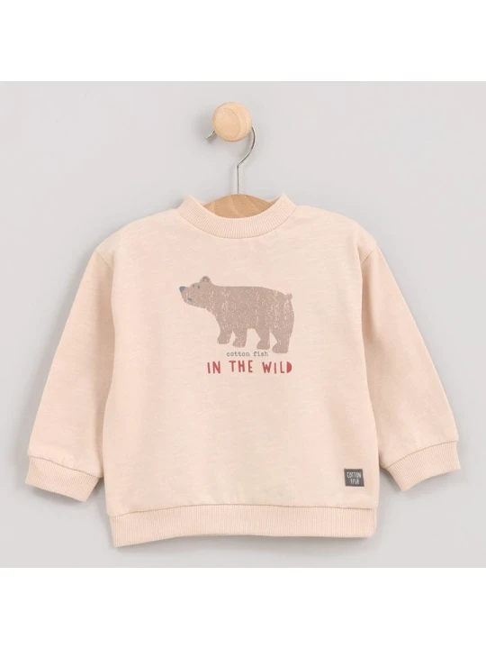 Zdjęcie produktu Cotton Fish Bluza w kolorze beżowym rozmiar: 116