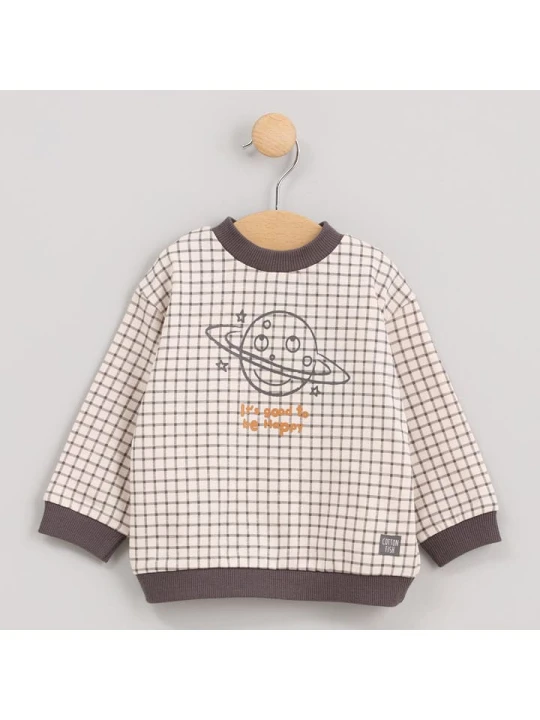 Zdjęcie produktu Cotton Fish Bluza w kolorze beżowym rozmiar: 128