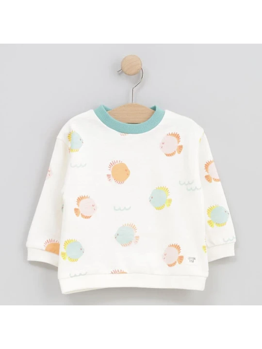 Zdjęcie produktu Cotton Fish Bluza w kolorze kremowym rozmiar: 80