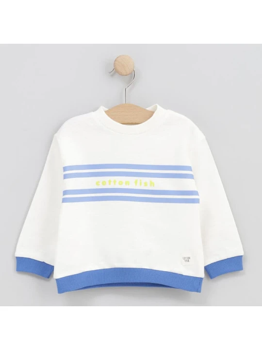 Zdjęcie produktu Cotton Fish Bluza w kolorze kremowym rozmiar: 80