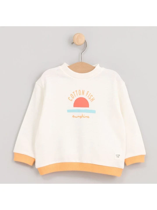 Zdjęcie produktu Cotton Fish Bluza w kolorze kremowym rozmiar: 80