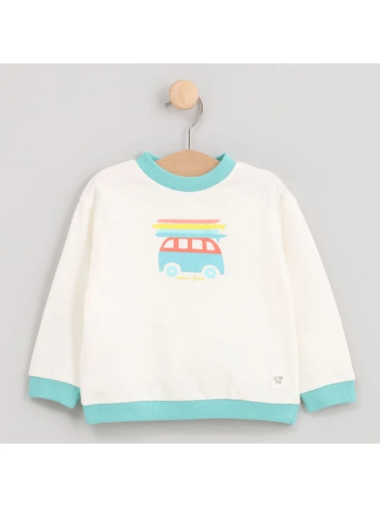 Zdjęcie produktu Cotton Fish Bluza w kolorze kremowym rozmiar: 98