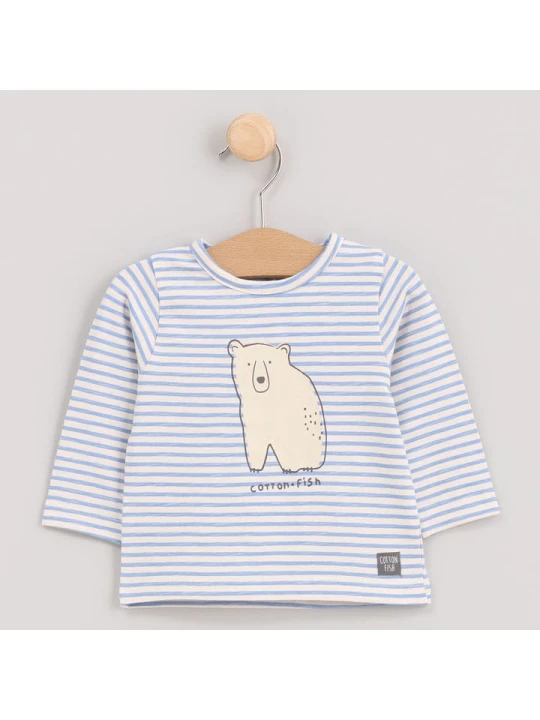 Zdjęcie produktu Cotton Fish Koszulka w kolorze kremowym rozmiar: 74
