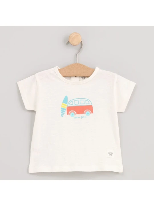 Zdjęcie produktu Cotton Fish Koszulka w kolorze kremowym rozmiar: 98