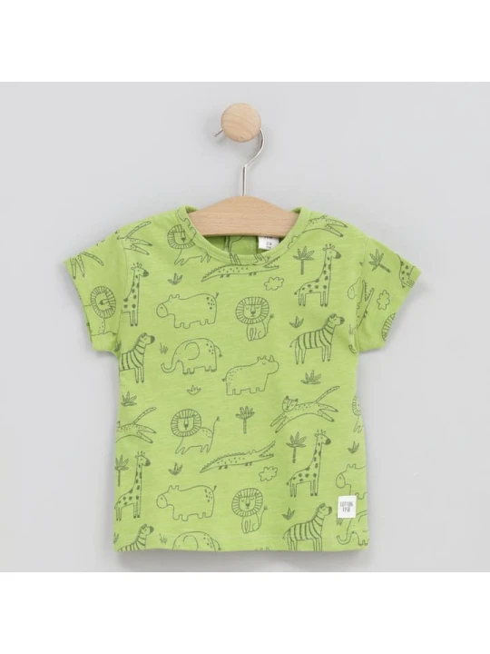 Zdjęcie produktu Cotton Fish Koszulka w kolorze zielonym rozmiar: 86