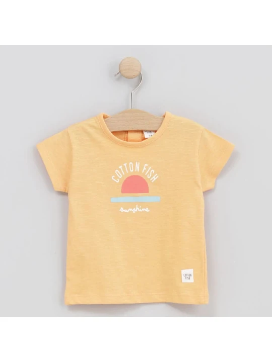 Zdjęcie produktu Cotton Fish Koszulka w kolorze żółtym rozmiar: 86