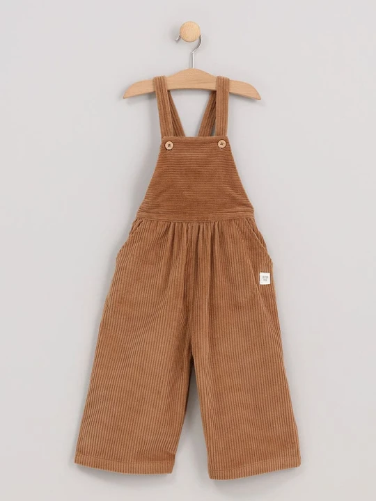 Zdjęcie produktu Cotton Fish Ogrodniczki w kolorze jasnobrązowym rozmiar: 80