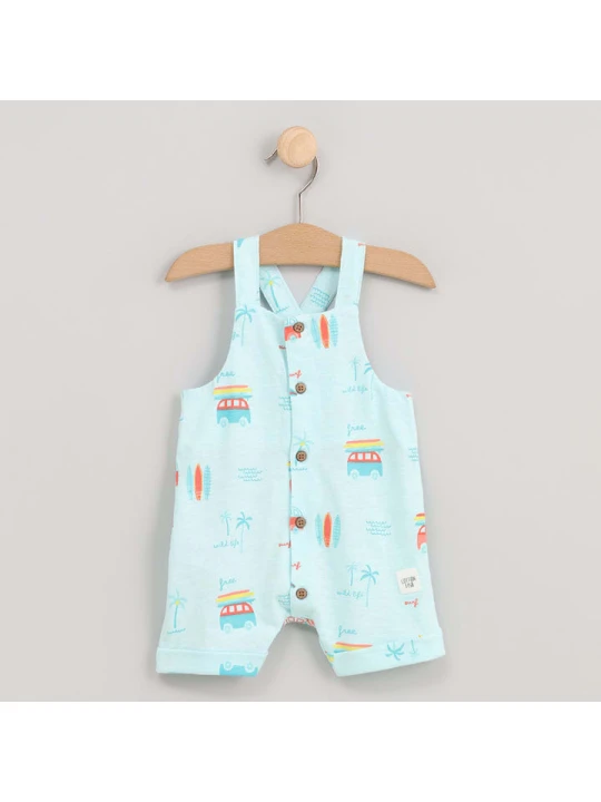 Zdjęcie produktu Cotton Fish Ogrodniczki w kolorze turkusowym rozmiar: 86