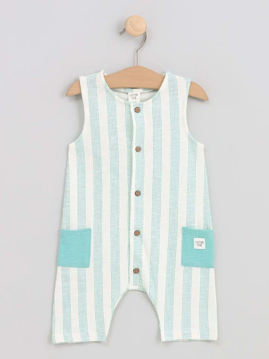 Zdjęcie produktu Cotton Fish Rampers w kolorze kremowym rozmiar: 68