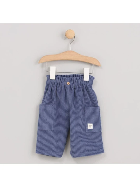 Zdjęcie produktu Cotton Fish Spodnie sztruksowe w kolorze granatowym rozmiar: 92