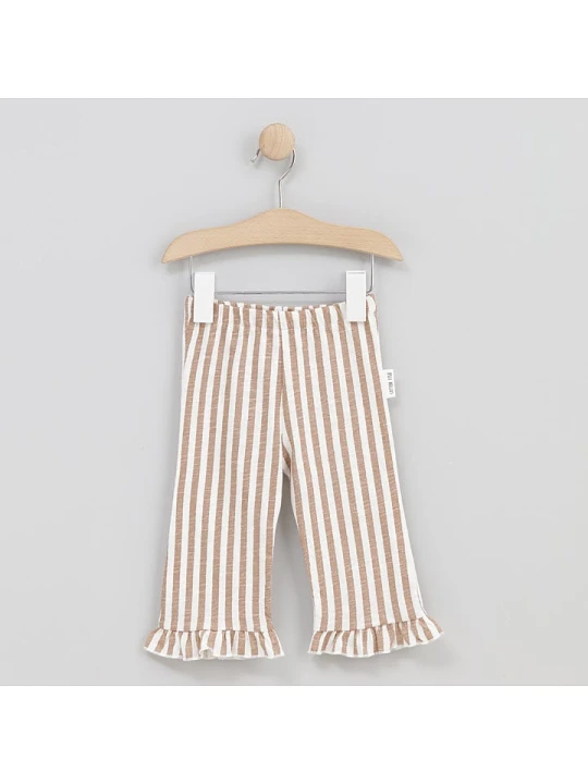 Zdjęcie produktu Cotton Fish Spodnie w kolorze beżowo-białym rozmiar: 92