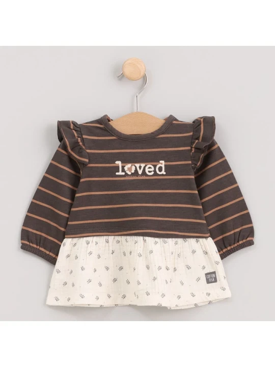 Zdjęcie produktu Cotton Fish Sukienka w kolorze brązowym rozmiar: 92