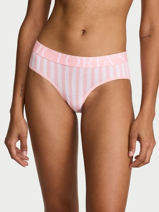 Zdjęcie produktu Cotton Majtki bawełniane Exploded Logo Hiphugger Victoria's Secret Paski