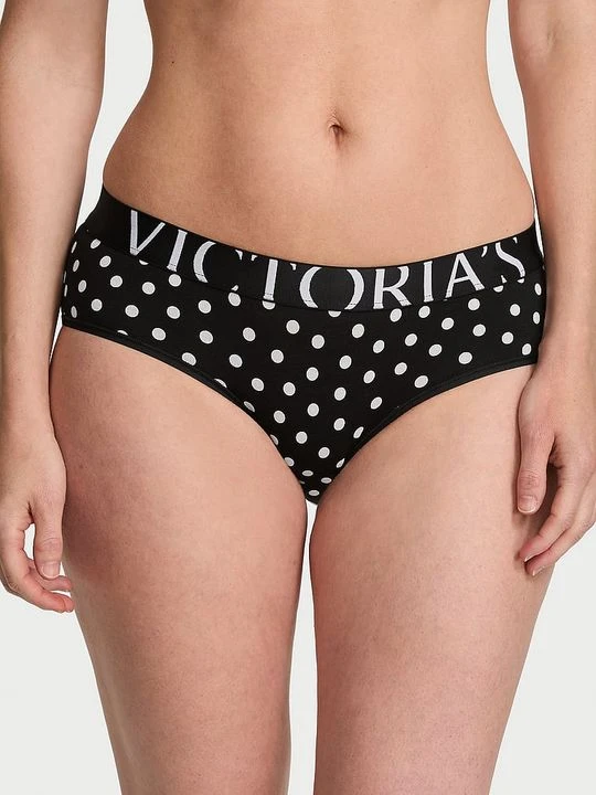 Zdjęcie produktu Cotton Majtki bawełniane Exploded Logo Hiphugger Victoria's Secret Z nadrukiem