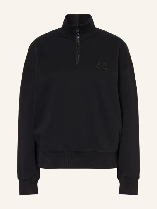 Zdjęcie produktu Courrèges Bluza Dresowa Typu Troyer schwarz CZARNY
