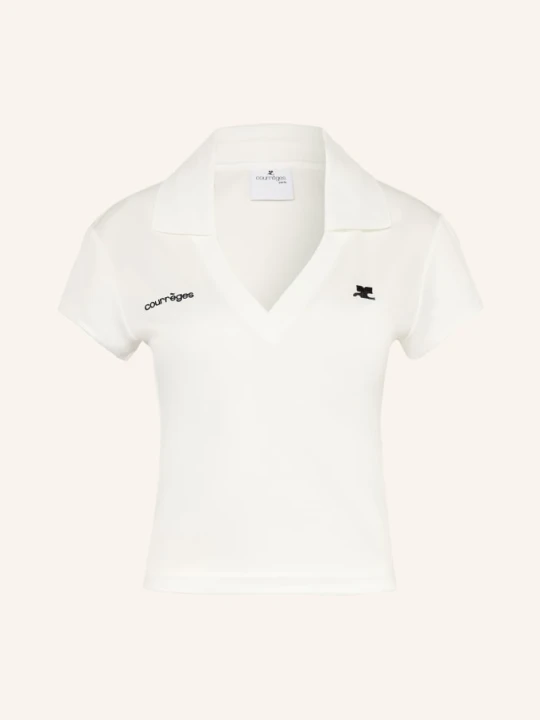 Zdjęcie produktu Courrèges Koszulka Polo Z Dżerseju weiss BIAŁY