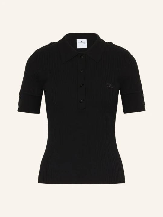 Zdjęcie produktu Courrèges Koszulka Polo Z Dzianiny schwarz CZARNY