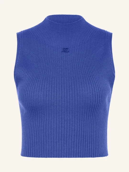 Zdjęcie produktu Courrèges Krótki Top blau NIEBIESKI