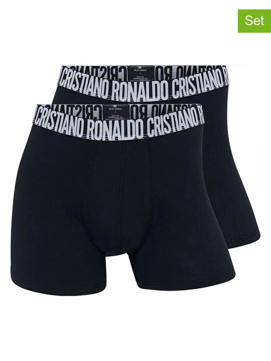 Zdjęcie produktu CR7 Bokserki (2 pary) w kolorze czarnym rozmiar: XXL