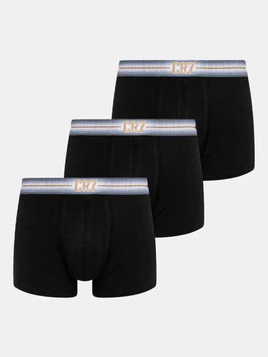 Zdjęcie produktu CR7 Cristiano Ronaldo bokserki bawełniane 3-pack czarny