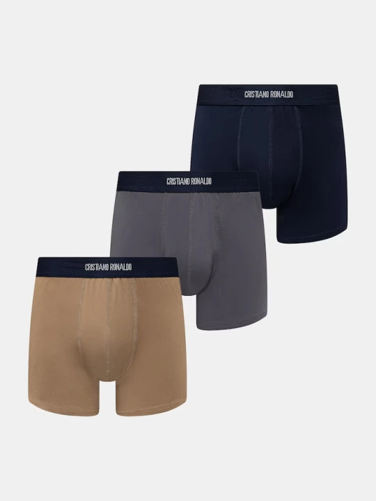 Zdjęcie produktu CR7 Cristiano Ronaldo bokserki dopasowane męskie 3-pack granatowy