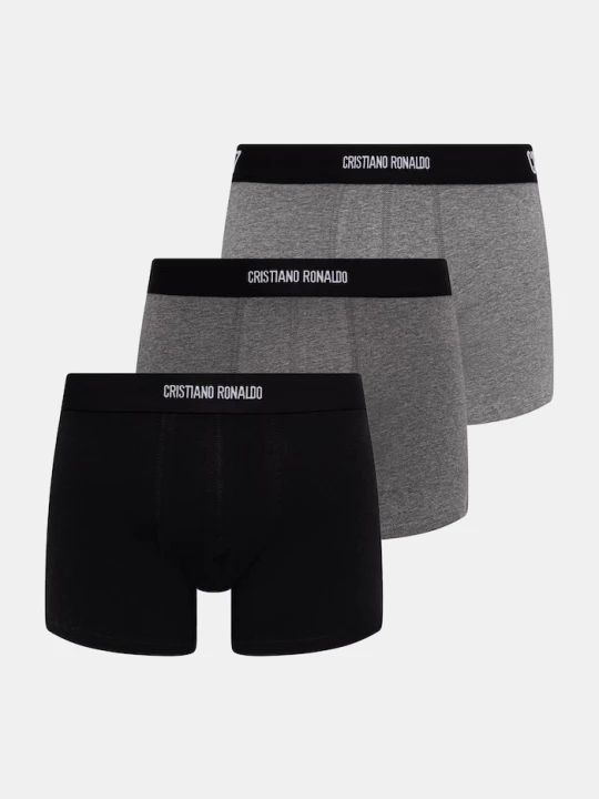 Zdjęcie produktu CR7 Cristiano Ronaldo bokserki męskie z bawełną 4-pack czarny