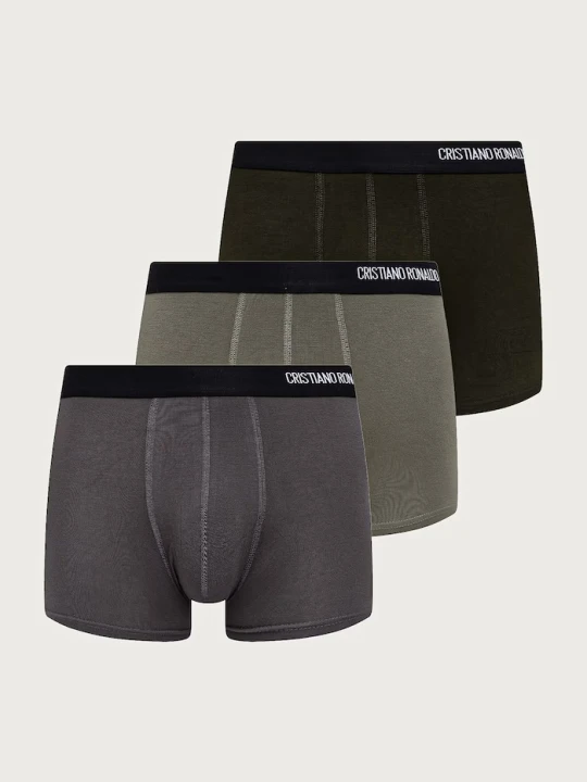 Zdjęcie produktu CR7 Cristiano Ronaldo bokserki męskie z modalem 3-pack szary
