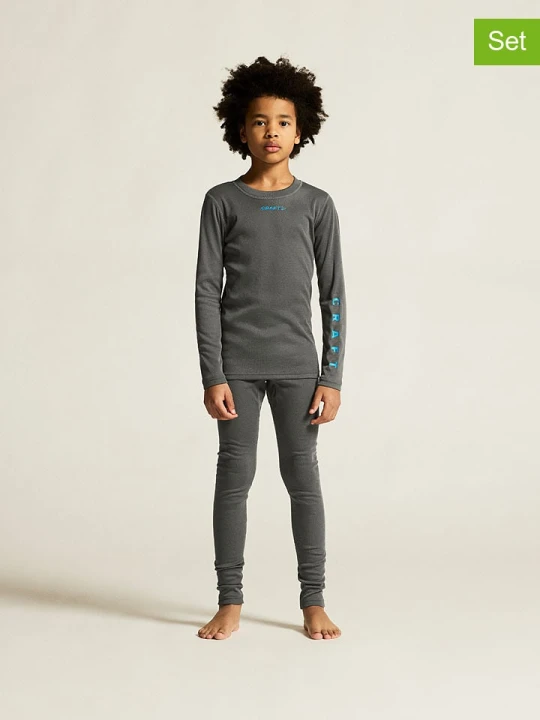 Zdjęcie produktu Craft 2-częściowy zestaw termiczny "Core Warm Baselayer" w kolorze khaki rozmiar: 158 / 164