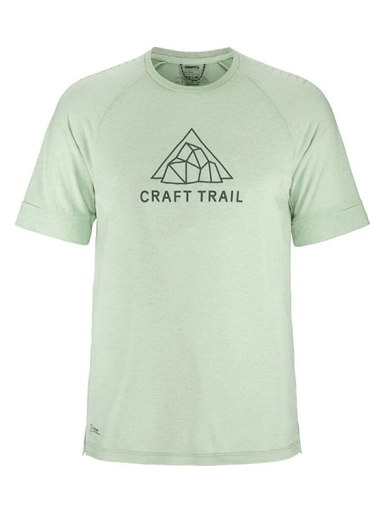 Zdjęcie produktu Craft Koszulka "ADV Trail Wool" w kolorze zielonym rozmiar: L