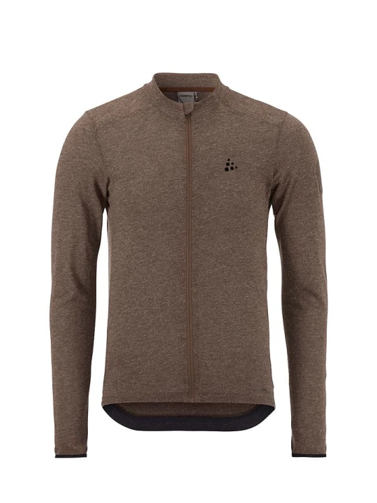Zdjęcie produktu Craft Koszulka kolarska "Core Bike Essence Wool" w kolorze brązowym rozmiar: XL