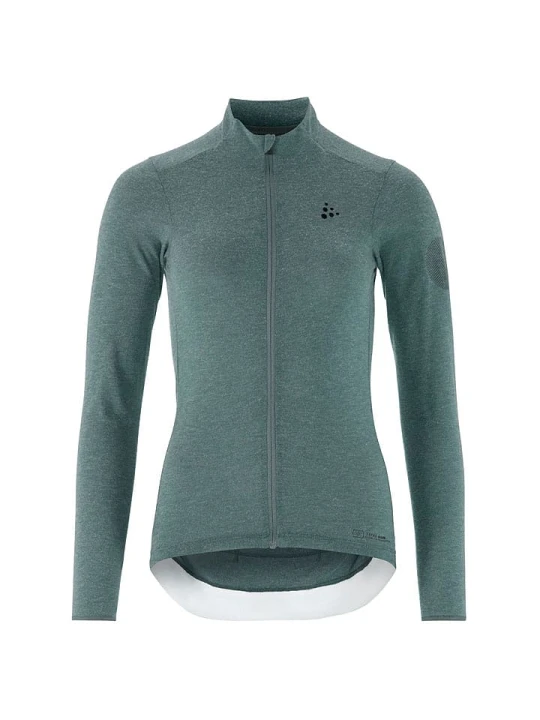 Zdjęcie produktu Craft Koszulka kolarska "Core Bike Essence Wool" w kolorze turkusowym rozmiar: XS