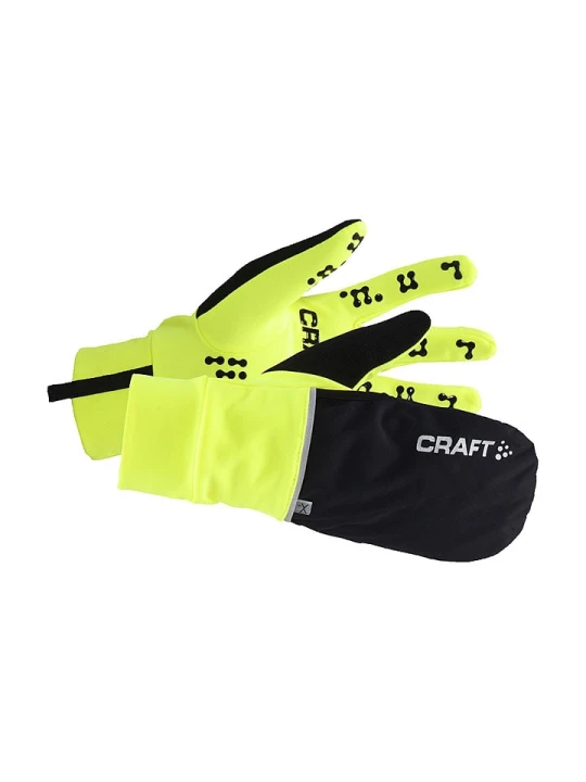 Zdjęcie produktu Craft Rękawiczki funkcyjne "Adv Hybrid Weather" w kolorze żółtym rozmiar: M