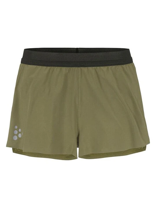 Zdjęcie produktu Craft Szorty "Pro Hypervent Split" w kolorze khaki do biegania rozmiar: S
