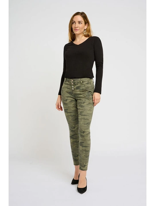 Zdjęcie produktu Cream Dżinsy "Penora" - Slim fit - w kolorze khaki rozmiar: W30