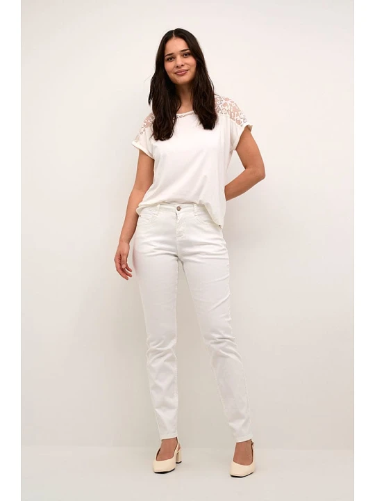 Zdjęcie produktu Cream Dżinsy - Slim fit - w kolorze białym rozmiar: W29/L30