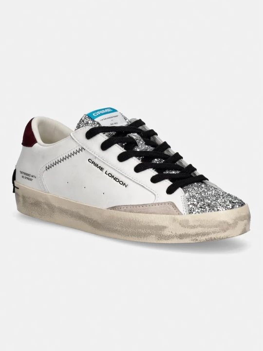 Zdjęcie produktu Crime London DISTRESSED sneakersy damskie biały