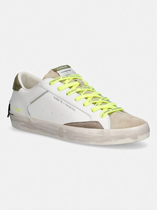 Zdjęcie produktu Crime London DISTRESSED sneakersy męskie skórzane beżowy
