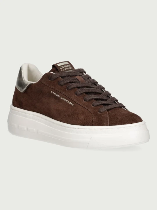 Zdjęcie produktu Crime London NEW ELEVATE sneakersy damskie zamszowe brązowy
